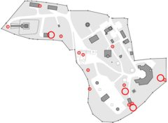 Bild zeigt Lage der hydrologischen Sensoren Bild zeigt Lage der hydrologischen Sensoren